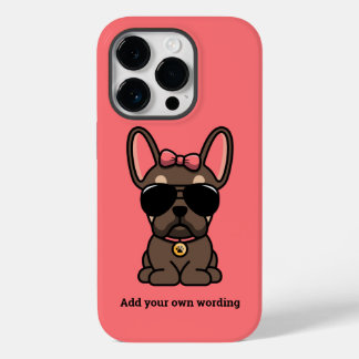 Coque Case-Mate iPhone Chien-taureau français Tan Brown féminin