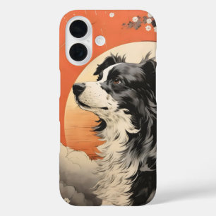 Coque Pour iPhone 16 Chien Ukiyo-e