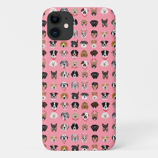 Coques Case-Mate iPhone Chien Valentine Face Motif (Dos)