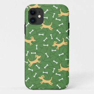 Etui iPhone Case-Mate chiens chanceux avec l'arrière - plan d'os
