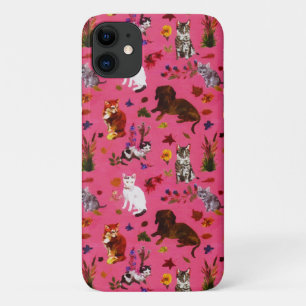 Case-Mate iPhone Case Chiens de chat vintages Fleur Jardin
