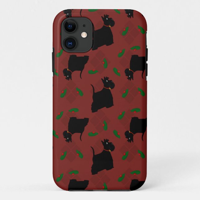 Coques Case-Mate iPhone Chiens de Terrier écossais et Tam O'Shanter (Dos)