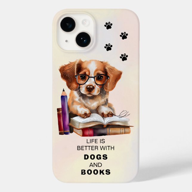Coques Case-Mate iPhone Chiens Et Livres Amateurs (Verso)