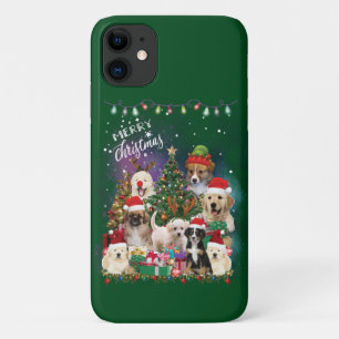 Case-Mate iPhone Case Chiens Joyeux Noël Lumière