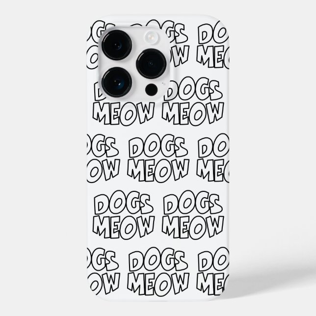 Coques Case-Mate iPhone Chiens Meow (Verso)