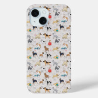 Chiens mignons Design Motif Blanc