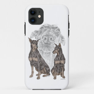 Coque Case-Mate iPhone Chiens noirs Doberman