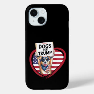 Coque Case-Mate iPhone Chiens pour Trump : Patriots à la mâchoire