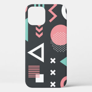 Case-Mate iPhone Case Chiffres géométriques vintages : conception transp