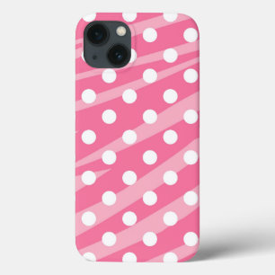 iPhone 13 Coque Chiffres roses Zebra Print