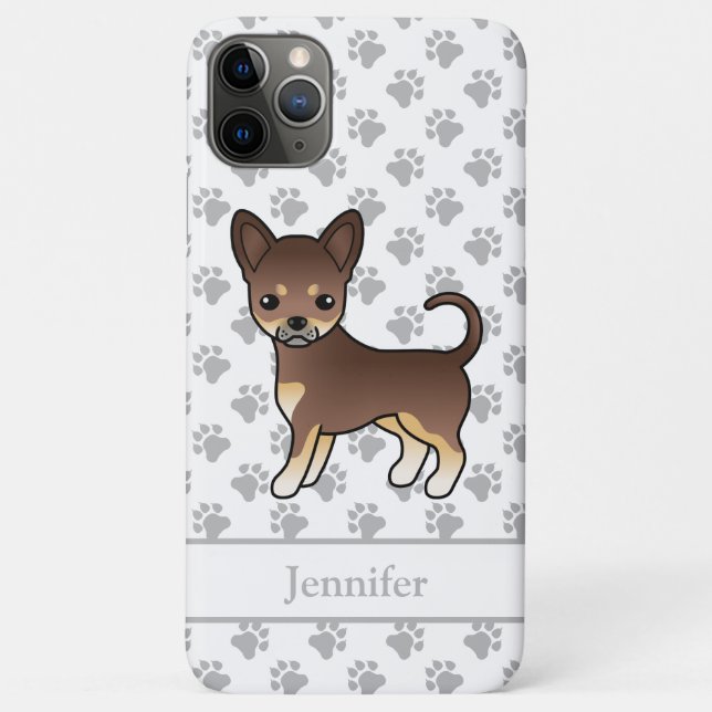 Coques Case-Mate iPhone Chihuahua Chocolat Et Brun Clair À Poil Lisse Chie (Dos)