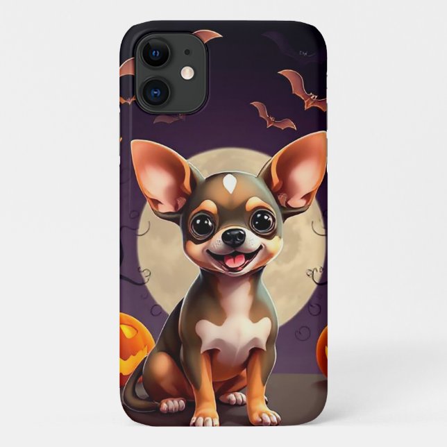 Coques Case-Mate iPhone Chihuahua de style cartoon (Dos)