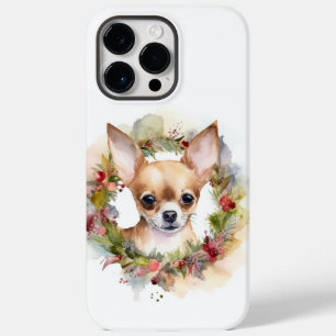 Coque Case-Mate iPhone Chihuahua Fête de la couronne de Noël Coupe