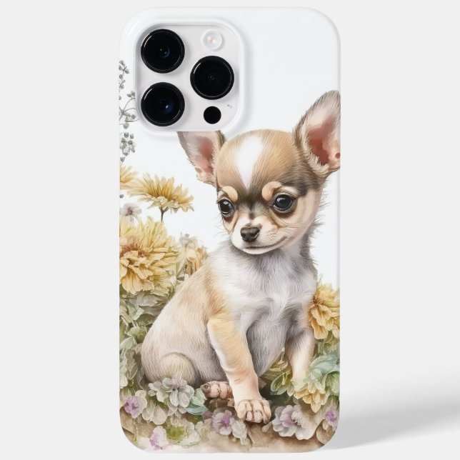 COQUES Case-Mate iPhone CHIHUAHUA POPPY CHIHUA BROWN ET BLANC (Verso)