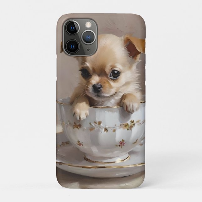 Coques Case-Mate iPhone Chihuahua Puppy Dans Une Peinture À Huile De Teint (Dos)