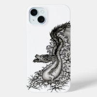 Chine Dragon, noir et blanc Design en Tattoostyl