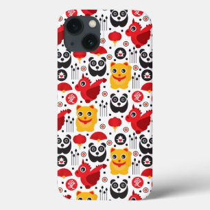 Coque Case-Mate iPhone Chine lucky cat, dragon, and panda