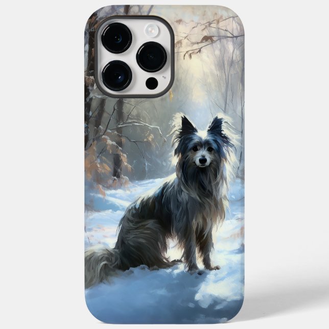 Coques Case-Mate iPhone Chinois Crested Laisser Il Neige Noël (Verso)