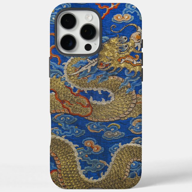 Coques Case-Mate iPhone Chinois Impérial Golden Dragon animal spirituel (Verso)