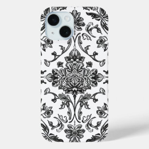 Coque Case-Mate iPhone Chinoiserie Florale Aquarelle Noir & Blanc