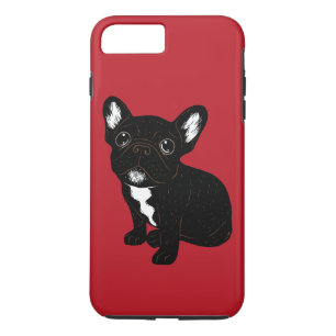 Coque iPhone 7 Plus Chiot Brindle mignon de Frenchie
