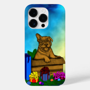 Coque Case-Mate iPhone Chiot dans une boîte, Joyeux Noël