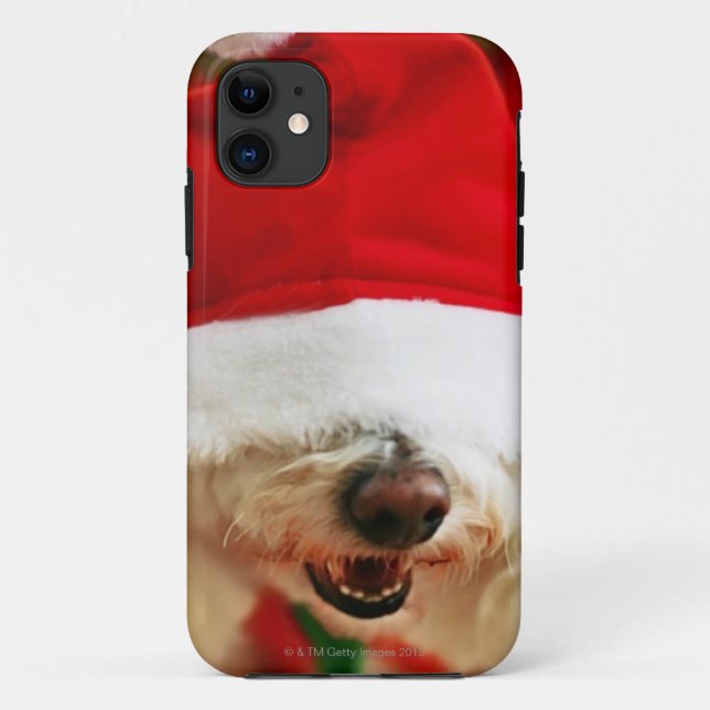 Coques Case-Mate iPhone Chiot de Bichon Frise utilisant le costume de Père (Dos)