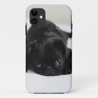 Coque Case-Mate iPhone Chiot de Carlin noir