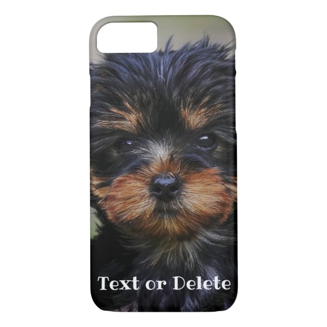 Coques Case-Mate iPhone Chiot de Cute Yorkie personnalisé (Dos)