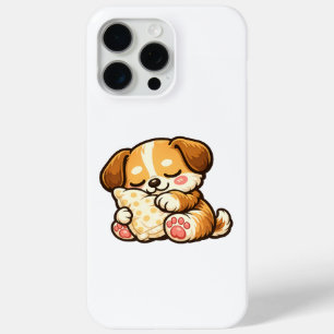 Coque Case-Mate iPhone Chiot endormi mignon avec oreiller