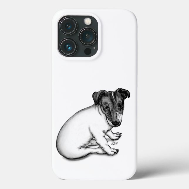 Coques Case-Mate iPhone chiot Jack Russell 10 semaines (Verso)
