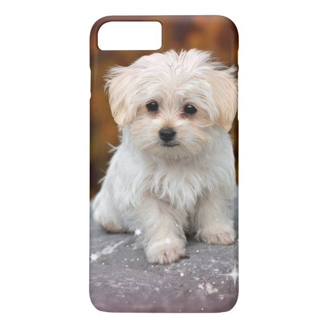Coques Case-Mate iPhone Chiot Maltais...Adorable (Dos)