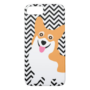 Coque Case-Mate Pour iPhone Chiot mignon Chevron de corgi de Gallois de