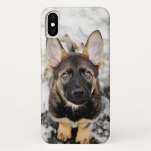 Coque iPhone X Chiot mignon recherchant