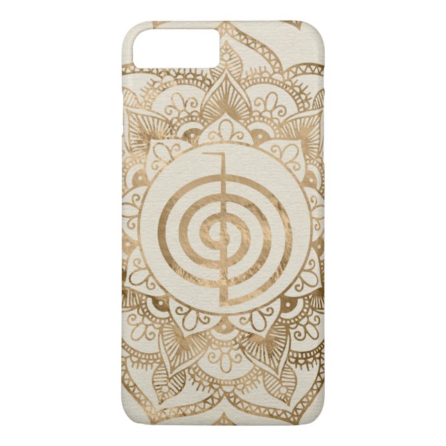 Coques Case-Mate iPhone Cho Ku Rei - mandala en pastel de lotus d'or (Dos)