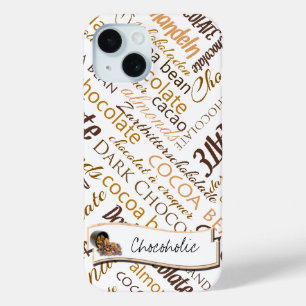 Coque Case-Mate iPhone Chocolat, Amandes et Chocolat Noir Texte Design