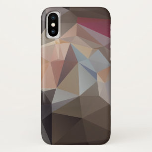 Coque Case-Mate Pour iPhone Chocolat Brown et Pastel Pyramid Art