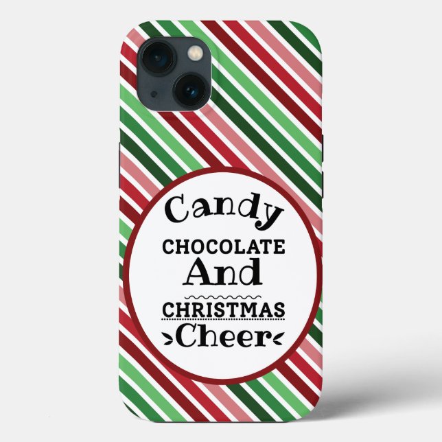 Coques Case-Mate iPhone Chocolat de bonbons et fête de Noël (Verso)