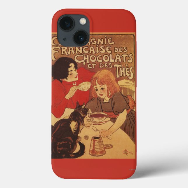 Coques Case-Mate iPhone Chocolat et mère et fille du thé Co (Verso)
