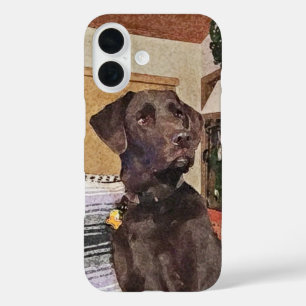 Coque Pour iPhone 16 Chocolat Labrador