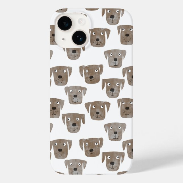 Coques Case-Mate iPhone Chocolat Labrador Retriever Dog (Verso)