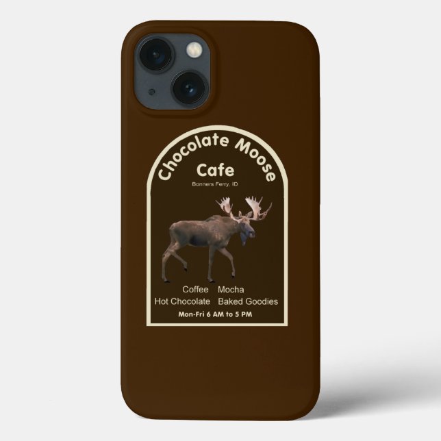 Coques Case-Mate iPhone Chocolat Moose Café (Verso)