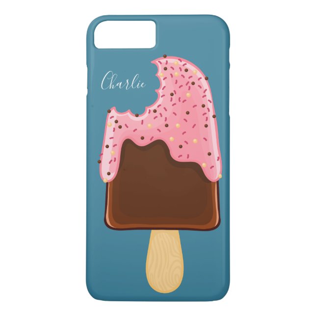 Coques Case-Mate iPhone Chocolat Popsicle personnalisé nom de téléphone ca (Dos)