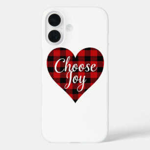 Coque Pour iPhone 16 Choisissez Joy Inspirational Quote