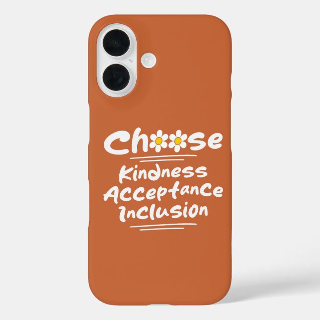 Coques Case-Mate iPhone Choisissez la bienveillance acceptation inclusion  (Verso)