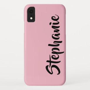 Case-Mate iPhone Case Choisissez Votre Couleur, Rose, Nom Personnalisé