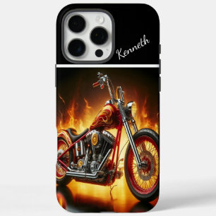 Coque iPhone 16 Pro Max Chopper Peint À La Flamme
