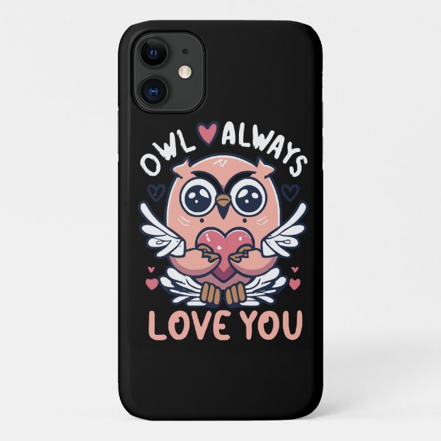 Coques Case-Mate iPhone Chouette Amour Toujours Toi - Saint Valentin (Dos)