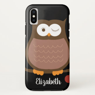 Case-Mate iPhone Case Chouette Brown branchée avec boîtier de téléphone 