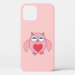 Case-Mate iPhone Case Chouette de coeur rose